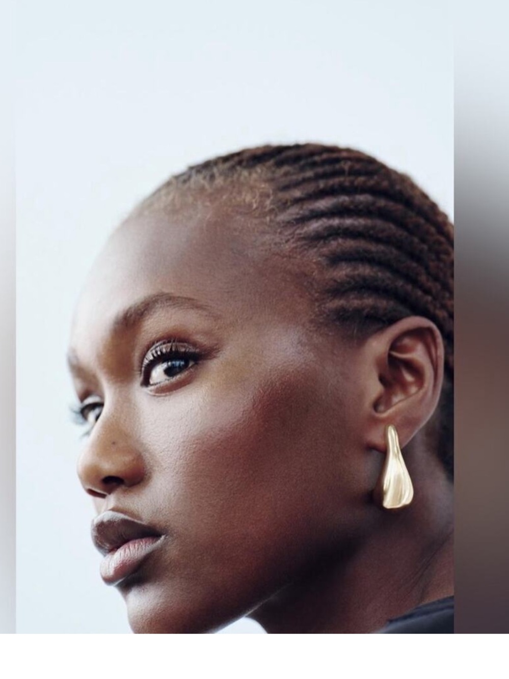 ZARA Gold Tear Drop Earrings
